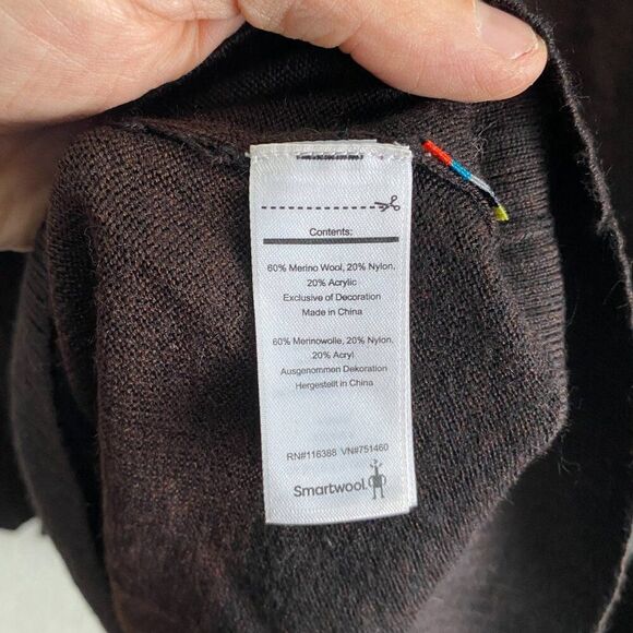 SmartWool 1/4 Zip Merino Wool Blend Pullover Sweater Men's Large SW000223 - Picture 5 of 5